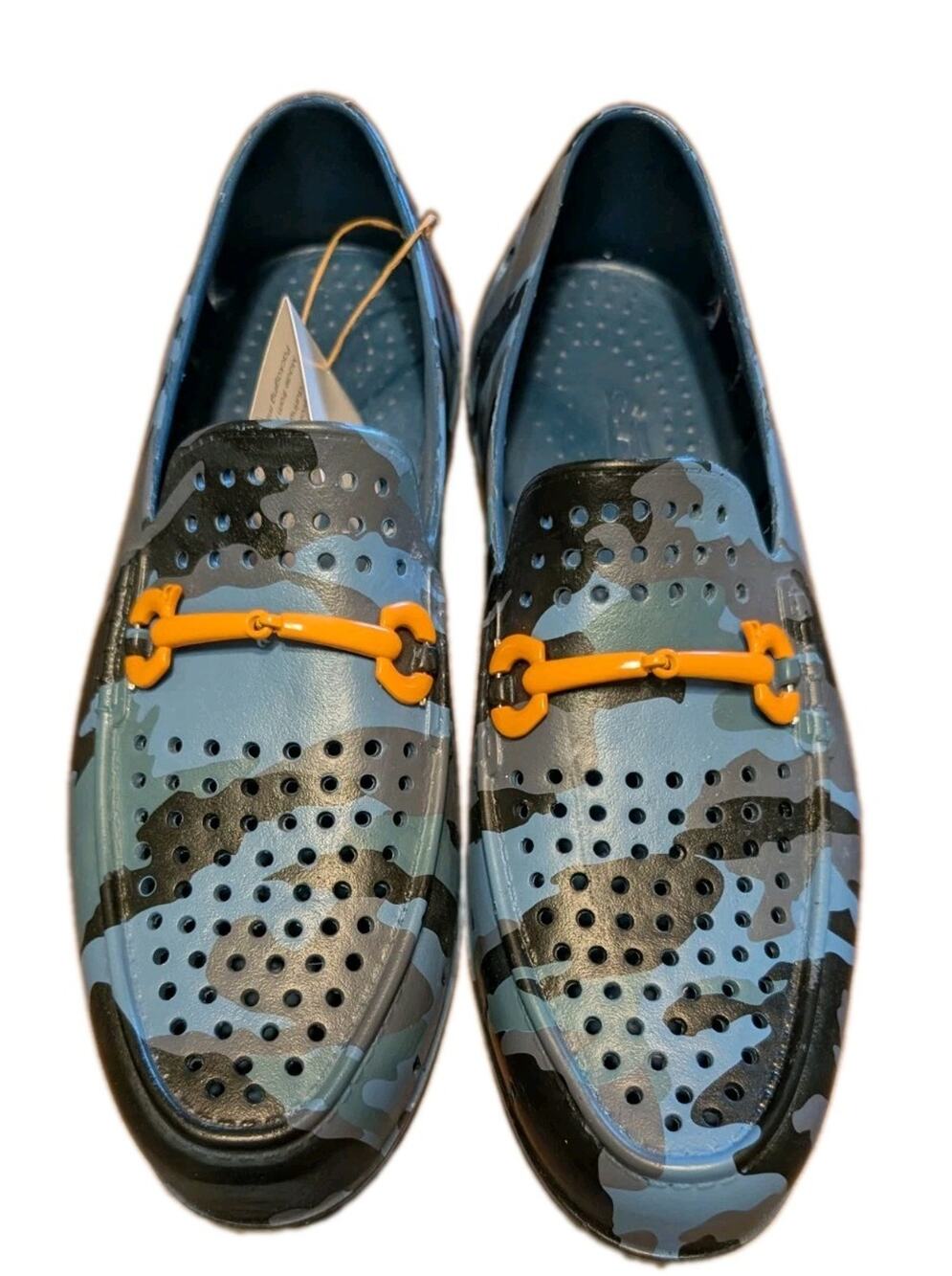 NEW Floafers Chairman Bit  Blue‎ Rubber Camo Loafers Men's Size 11 NWT